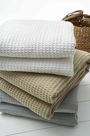Emporeymata 1080 Pique Blanket Terracotta Size 1080 Pique 260x250 300gr Terracotta