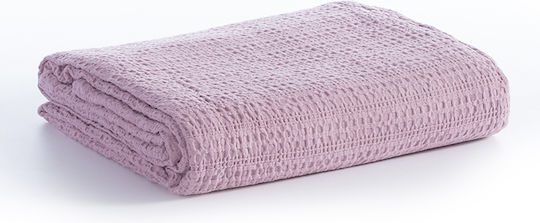 Nef-Nef Homeware Cool Κουβέρτα Πικέ Μονή 160x240εκ. Purple