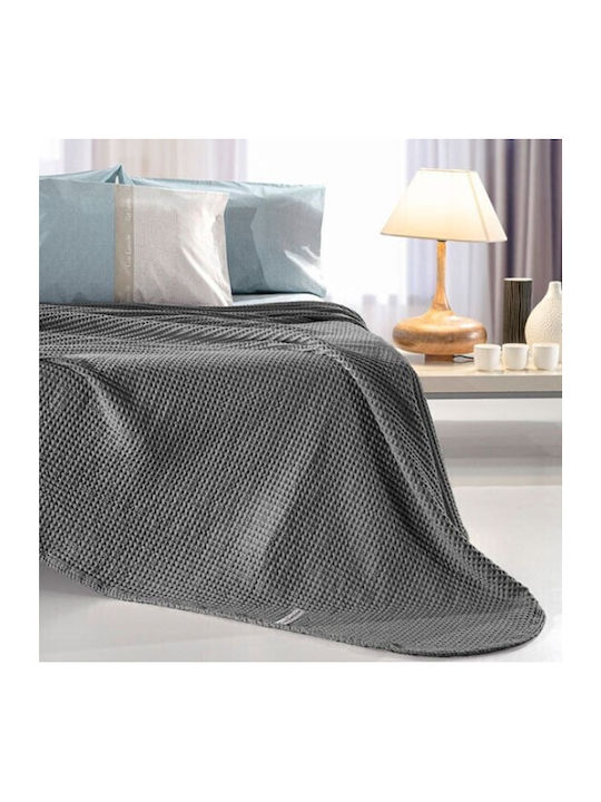 Guy Laroche Eternity Pătură Piqué King Size 260x240 cm Antracit