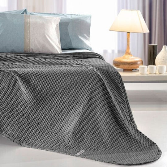 Guy Laroche Eternity Pătură Piqué King Size 260x240 cm Antracit