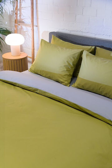 Biokarpet Bettbezug Naf Naf Hue Willow Ghost Grau Set Bettbezug Einzel