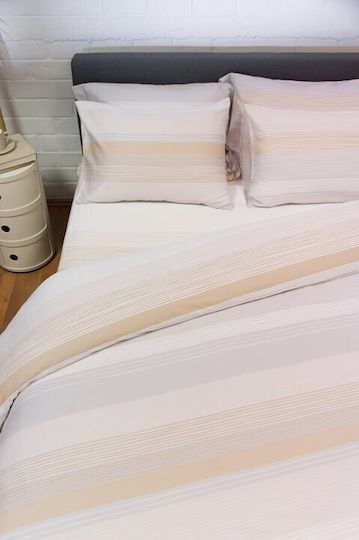 Biokarpet Παπλωματοθήκη Diamond 254 Opal Beige-σετ Παπλωματοθήκη Μονή
