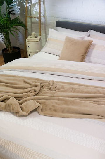 Biokarpet Παπλωματοθήκη Diamond 254 Opal Beige-σετ Παπλωματοθήκη Μονή