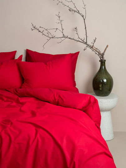 Sunshine Duvet Cover Cotton Double 200x250 Cotton Feelings 113 Red