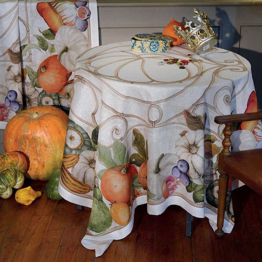 Tessitura Toscana Telerie Linen Tablecloth Cenerentola Πορτοκαλί 170x270εκ. Tessitura Toscana Telerie Linen Tablecloth Cenerentola Πορτοκαλί 170x270εκ.