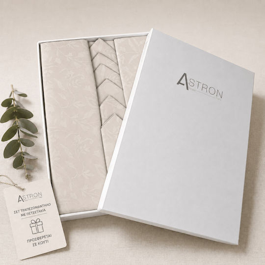 Astron Italy Tischtuch Beige 140x280cm