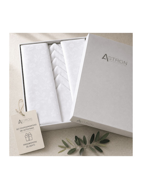 Astron Italy Τραπεζομάντηλο White 140x140εκ.