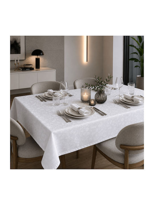 Astron Italy Tablecloth Set 7pcs White 140x180cm