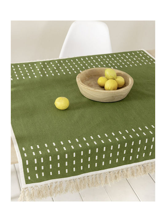 Nima Checkered Cotton Tablecloth 85x85cm