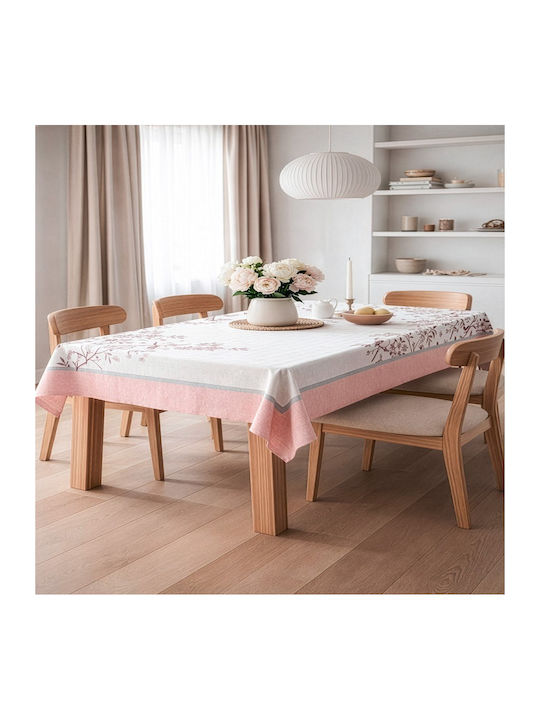 Saint Clair Τραπεζομάντηλο Pink 145x145εκ.