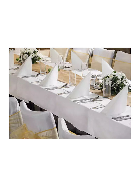 PartyDeco Tablecloth White 300x180cm