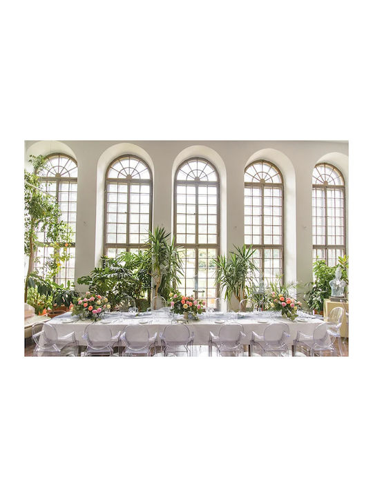 PartyDeco Tablecloth White 300x180cm