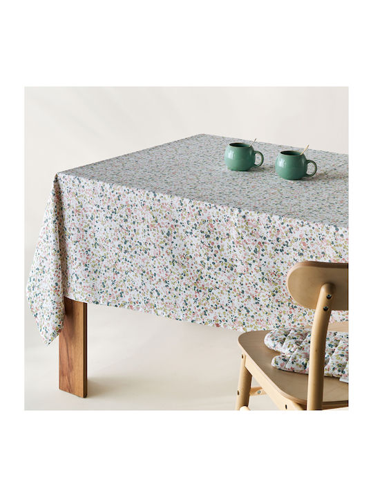 Kentia Cotton Tablecloth Fiorita Multi 140x260cm