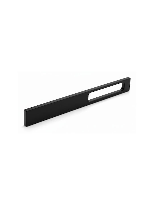 Convex Mâner Mobilier din Metal în Culoare Negru 570mm (Distanța între Centre 544mm) 947-570S19S19 1buc