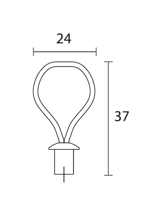 Convex 169 Ръкохватка Мебел от Кожа Black/brown Ф24мм 169S19X01