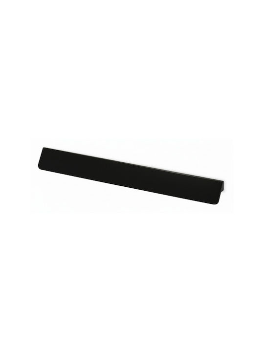 Convex 797 Handle Furniture Flush Handle made of Metallic Checkmate Black 318mm (Center Distance 256mm) 797-256S19S19 1pcs