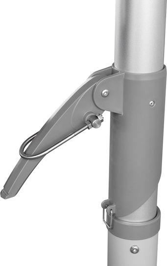 Professional Aluminum Squared Parasol Gladell Grey 3.53x3.53xH3m