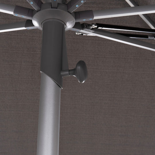Umbrelă Profesională Pătrată Din Aluminiu Gladell Gri 3x3m