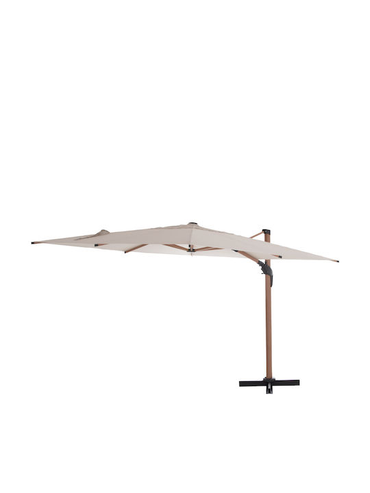 Professional Hanging Squared Aluminum Parasol Javante Beige 2.56x2.56xH2m