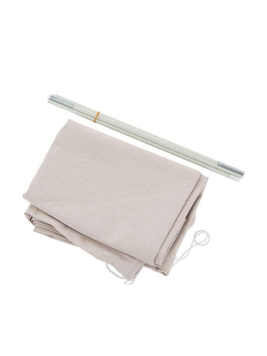 Professional Aluminum Squared Parasol Javante Beige 2.7x2.7m