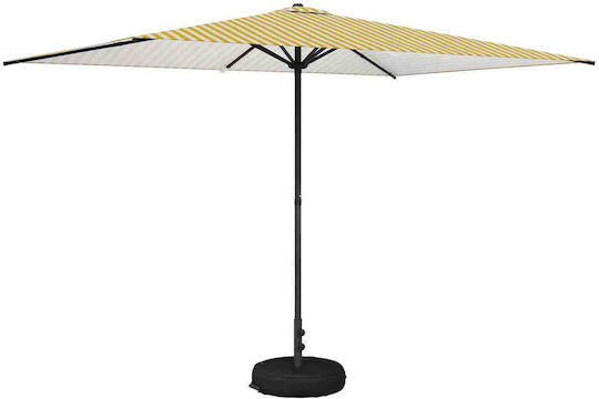 Umbrelă Rotundă Din Aluminiu Galbenă Φ3xÎ2,28m