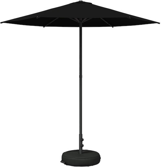 Umbrelă Rotundă Din Aluminiu Neagră Φ2.3xÎnălțime2.28m