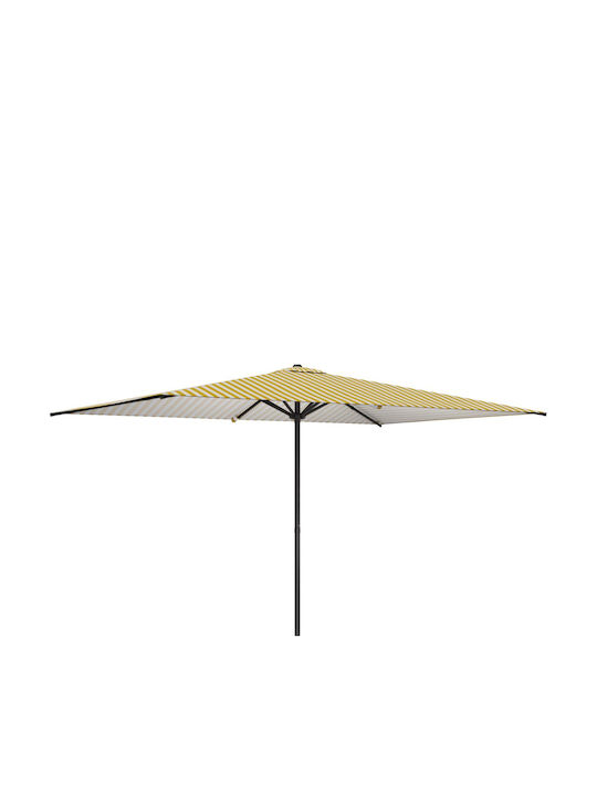Rundschreiben Aluminium Garten- und Terrassen-Sonnenschirm Gelbe Φ3xΥ2.23m