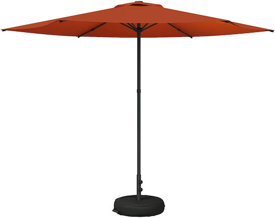 Umbrelă Rotundă Din Aluminiu Portocalie Φ3xÎ2,28m