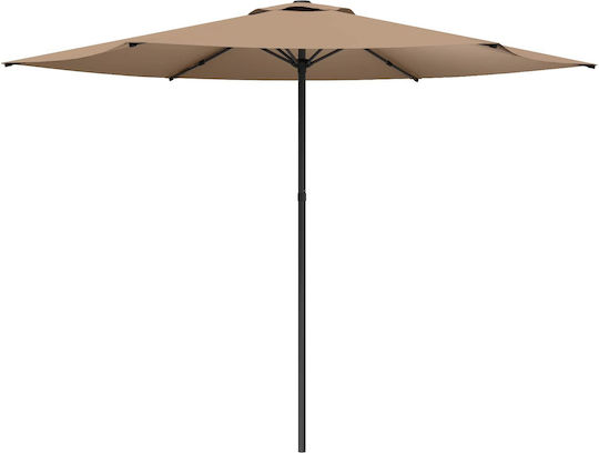 Garten- und Terrassen-Sonnenschirm Rundschreiben Aluminium Braune F3xH2.23m
