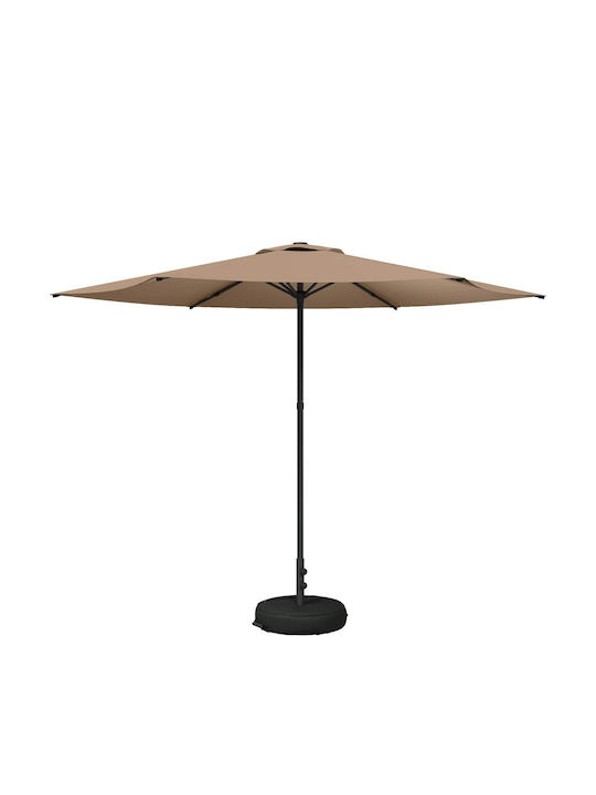 Rundschreiben Aluminium Braune Garten- und Terrassen-Sonnenschirm F3xY2.28m