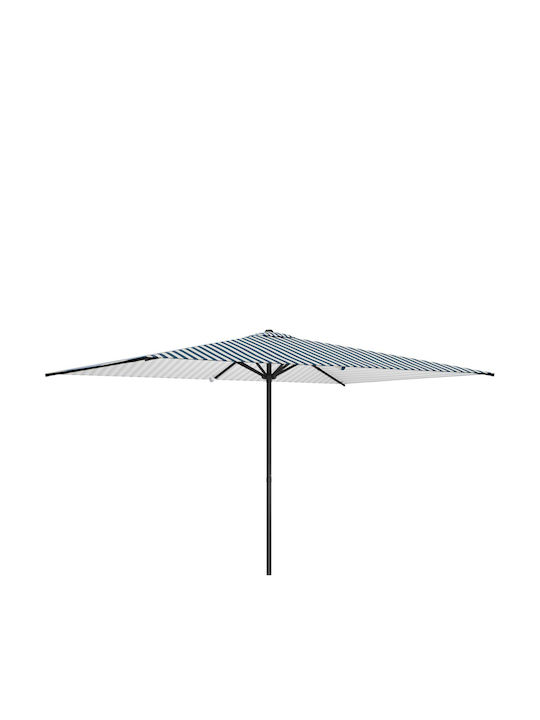 Garten- und Terrassen-Sonnenschirm Rundschreiben Aluminium Blau Φ3xΥ2.23m