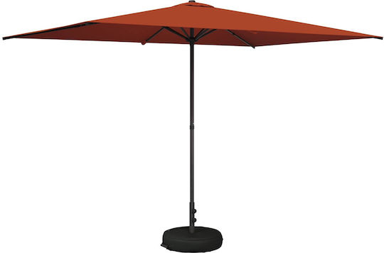 Umbrelă Rotundă Din Aluminiu Portocalie Φ3xÎ2,28m