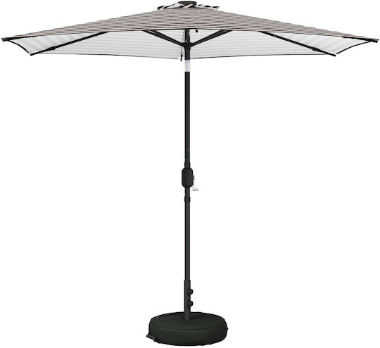 Umbrelă De Aluminiu Neagră 2.7x2.7xÎnălțime2.35m