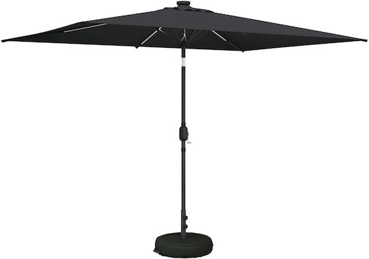 Umbrelă De Aluminiu Gri 3x3xÎnălțime 2.35m