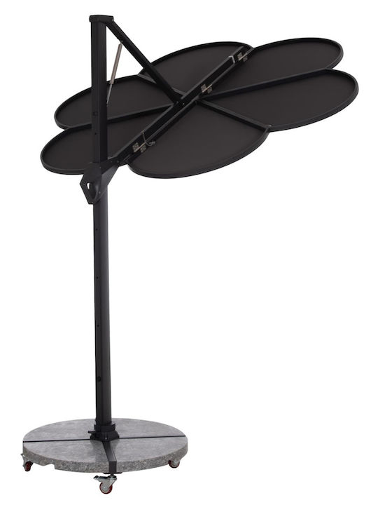 Hanging Circular Aluminum Beige Parasol Φ2.38m