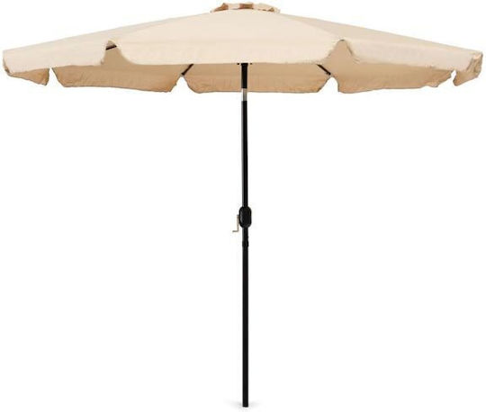 Umbrelă Rotundă Din Aluminiu Bej Φ3m