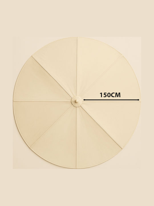 Umbrelă Rotundă Din Aluminiu Ecru Φ3m