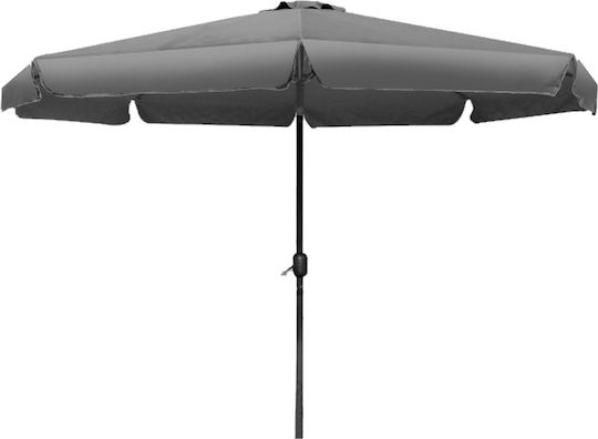 Round Metal Grey Parasol Φ4m