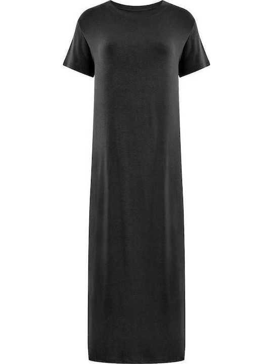 Celestino Rochie de Damă Elastică Midi Neagră