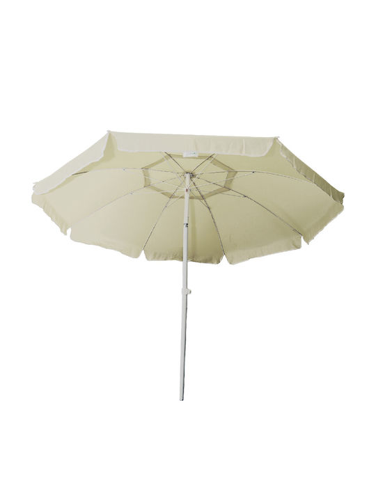 Umbrelă Metalică Albă Ecru 2x2m Ecru