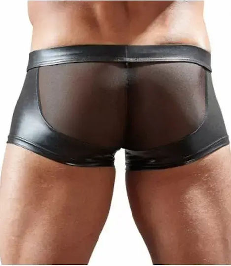 Svenjoyment Underwear Zipper Мъжки секси боксерски Черен