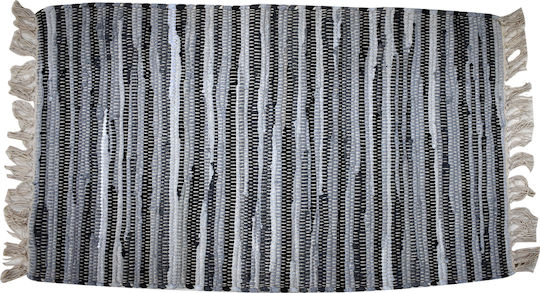 Chios Hellas Rug Rectangular Cotton with Fringes Gray