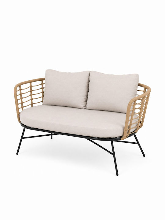 Garten- und Outdoor-Möbelsets 4 Stück Grau mit Kissen
