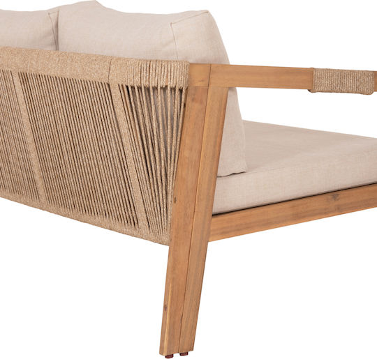 Set de mobilier pentru camera de zi de exterior 4 buc Bej