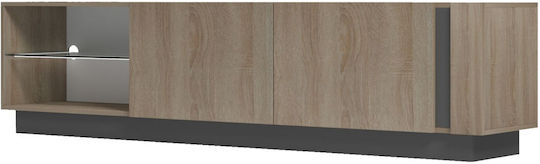TV-Ständer Grau M214xP35xH45cm HomeMarkt