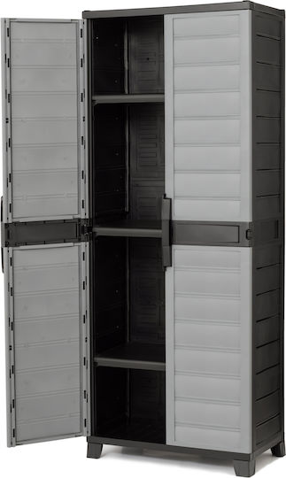 Двукрилен гардероб Пластмаса с 4 рафтове 70x43x180бр