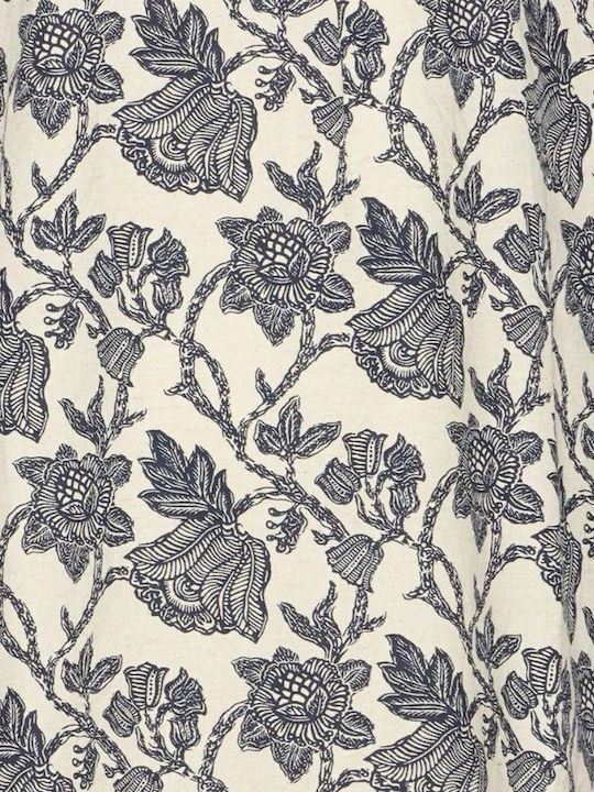 Summer Mini Dress Blue-cream