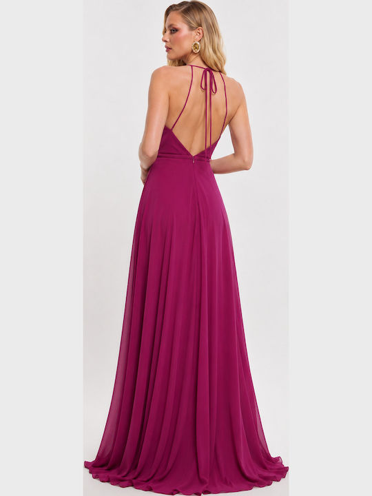 Summer Maxi Dress for Wedding / Christening Magenta