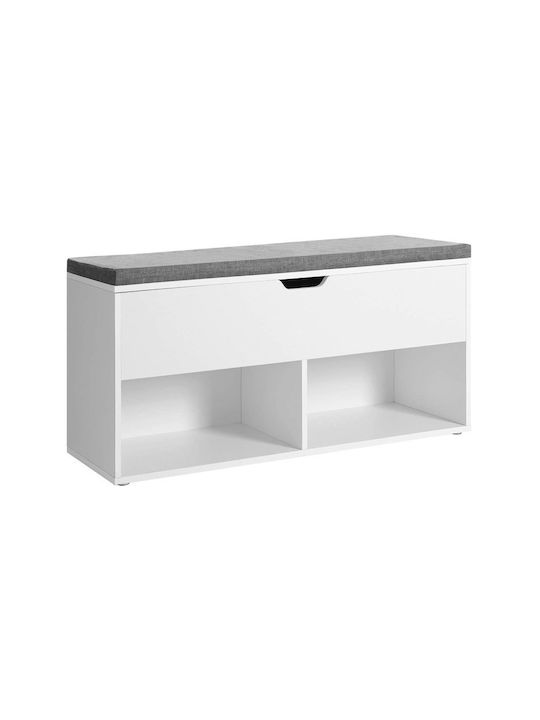 Ξύλινη Παπουτσοθήκη με 1 Ράφι 100x30x48cm