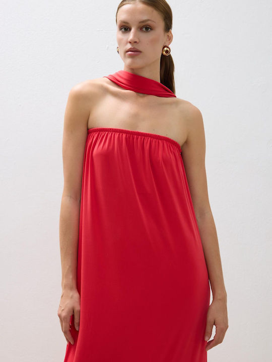 Sommer Maxi Kleid Rot